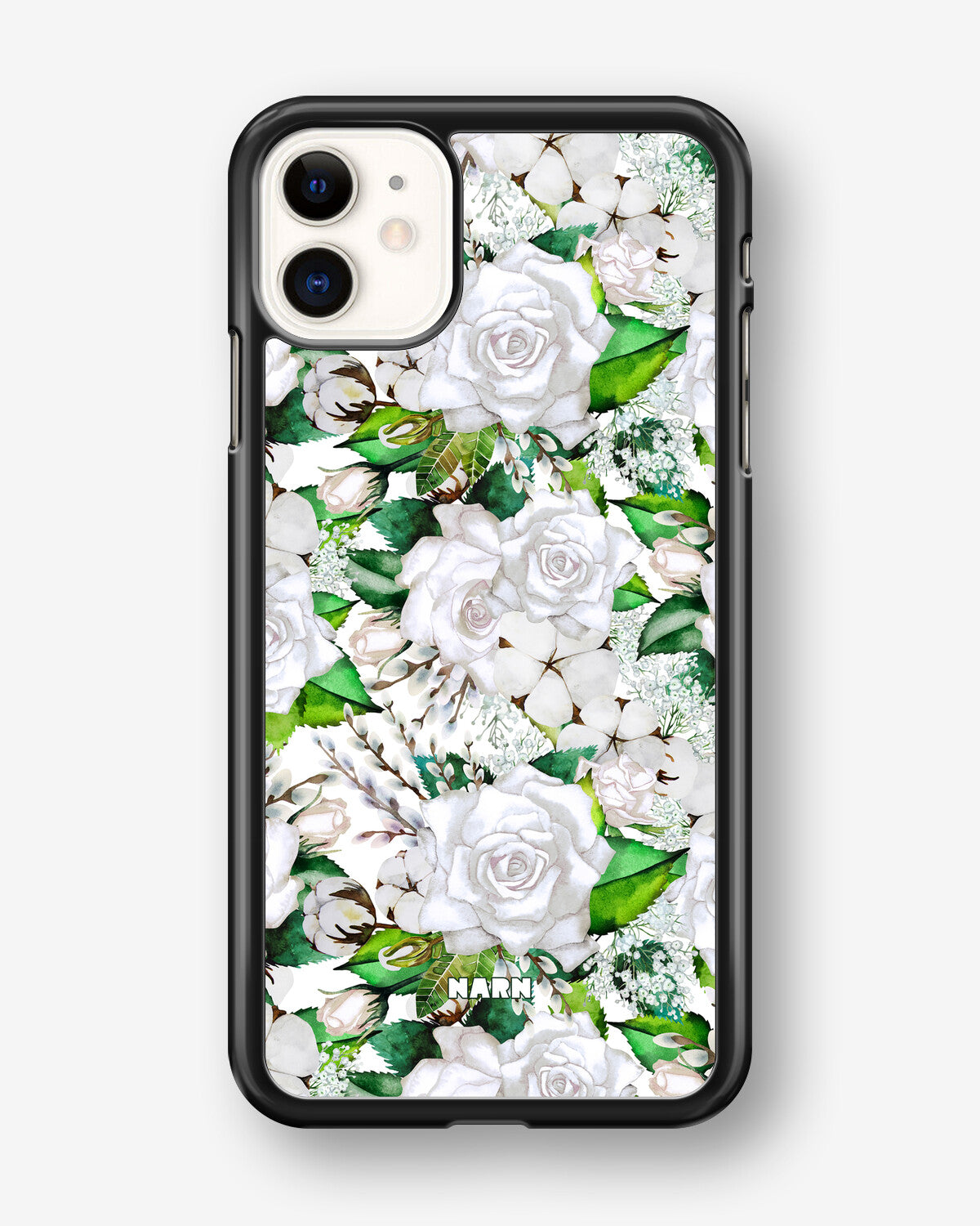 iPhone 11 Hard Case – White Bloom - View 1