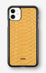 iPhone 11 Hard Case – Yellow Snake - View 1