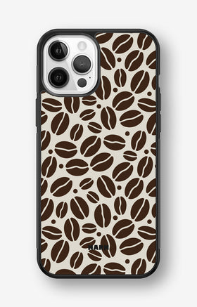 iPhone 12 / iPhone 12 Pro Hard Case – Coffee Beans - View 1