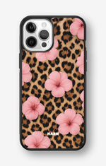 iPhone 12 / iPhone 12 Pro Hard Case – Leopard Flower - View 1