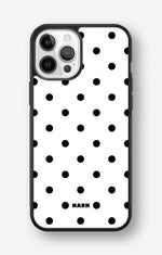 iPhone 12 / iPhone 12 Pro Hard Case – Mono Dots - View 1