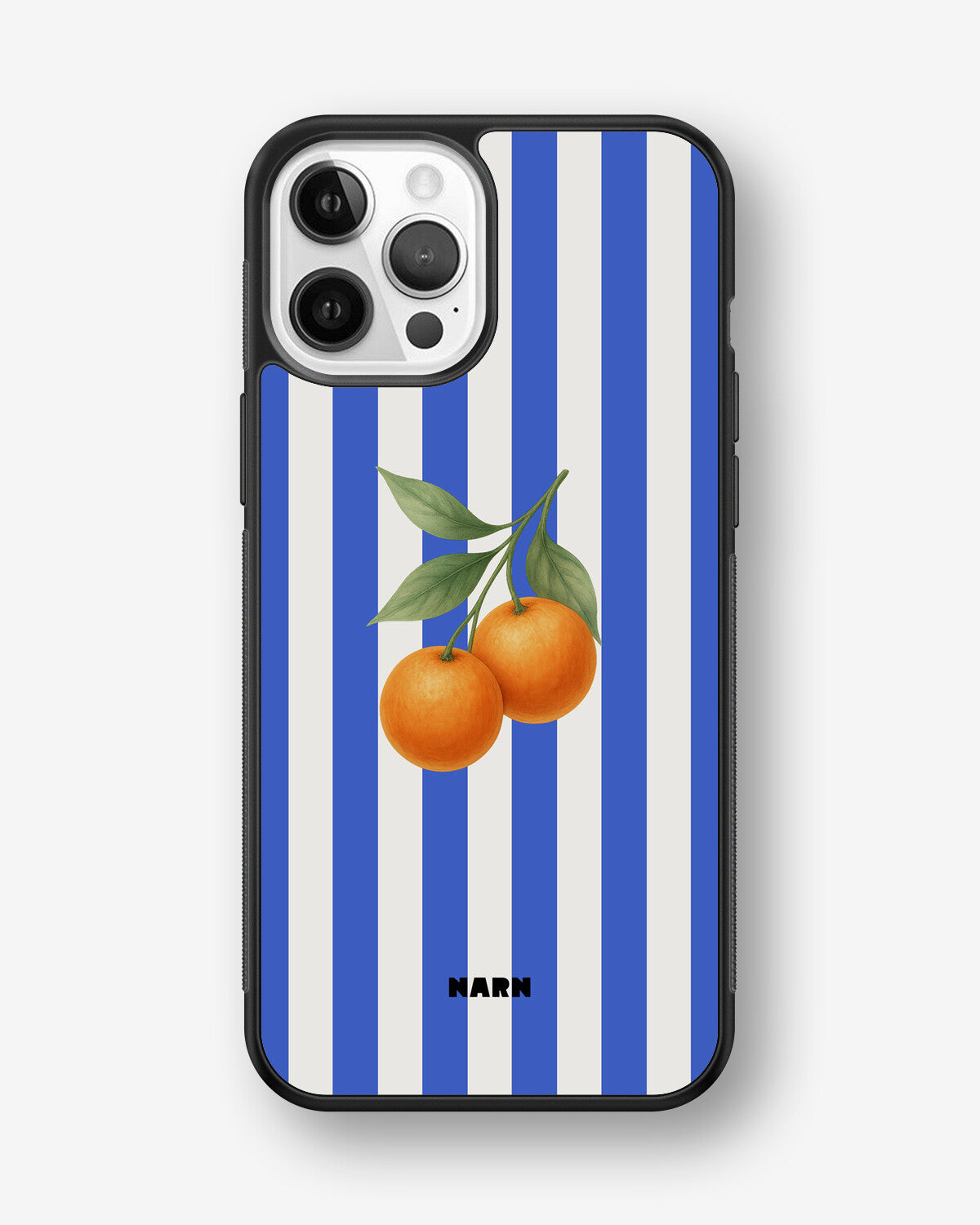 iPhone 12 / iPhone 12 Pro Hard Case – Orange Stripes - View 1