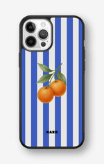 iPhone 12 / iPhone 12 Pro Hard Case – Orange Stripes - View 1