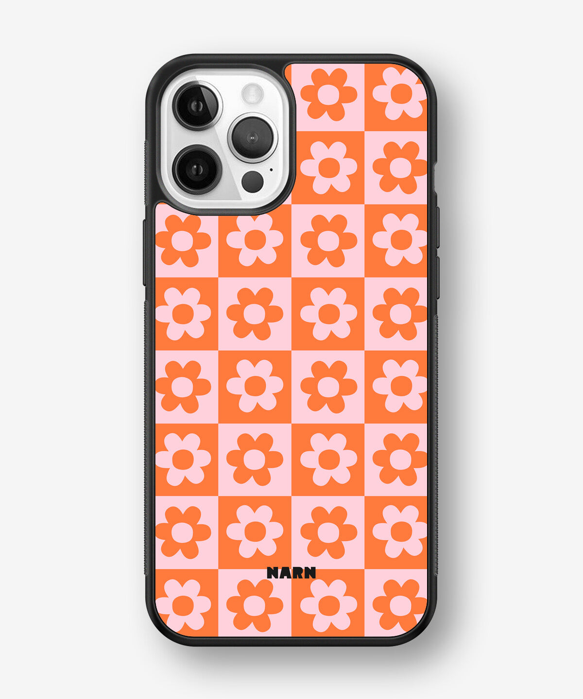iPhone 12 / iPhone 12 Pro Hard Case – Peach Petals - View 1