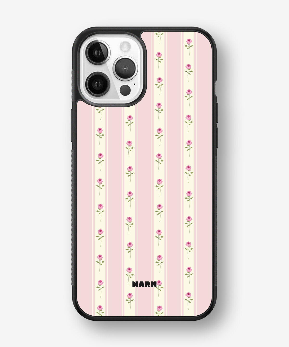 iPhone 12 / iPhone 12 Pro Hard Case – Rose Lines - View 1