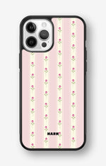 iPhone 12 / iPhone 12 Pro Hard Case – Rose Lines - View 1