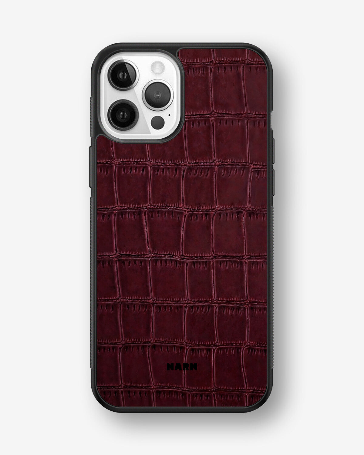iPhone 12 / iPhone 12 Pro Hard Case – Rouge Croc - View 1