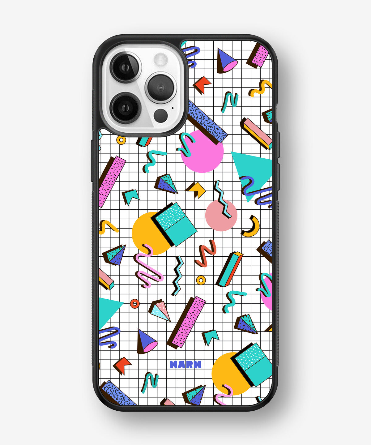 iPhone 12 / iPhone 12 Pro Hard Case – 80s Memphis - View 1
