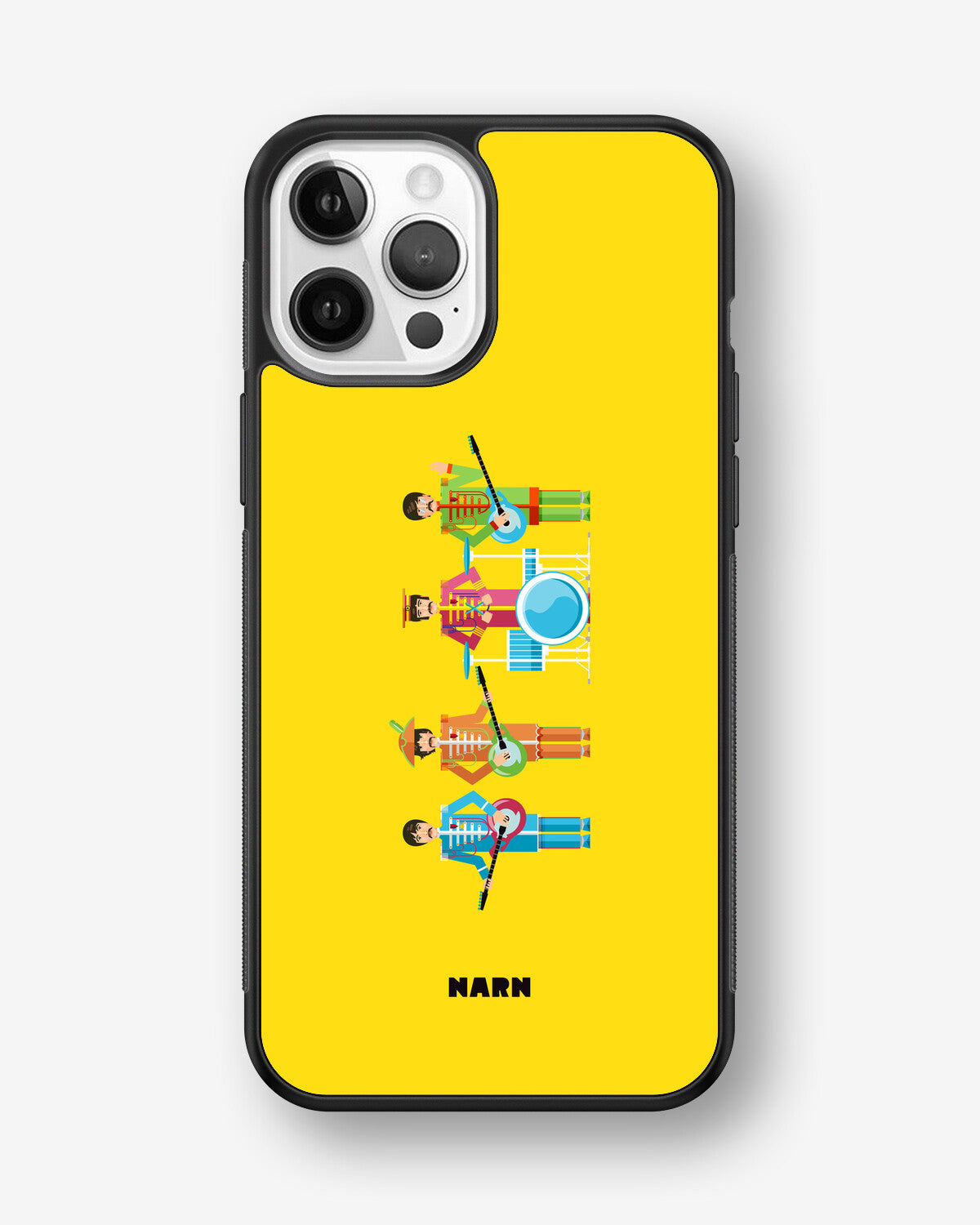 iPhone 12 / iPhone 12 Pro Hard Case – Beatles Yellow - View 1