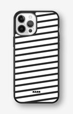 iPhone 12 / iPhone 12 Pro Hard Case – Black Stripes - View 1