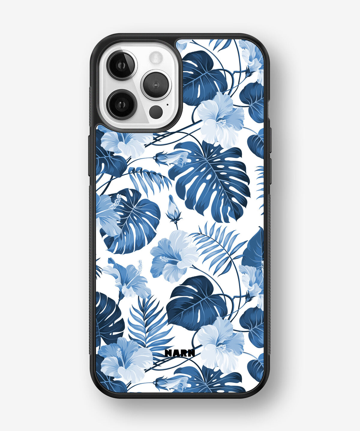 iPhone 12 / iPhone 12 Pro Hard Case – Blue Tropics - View 1