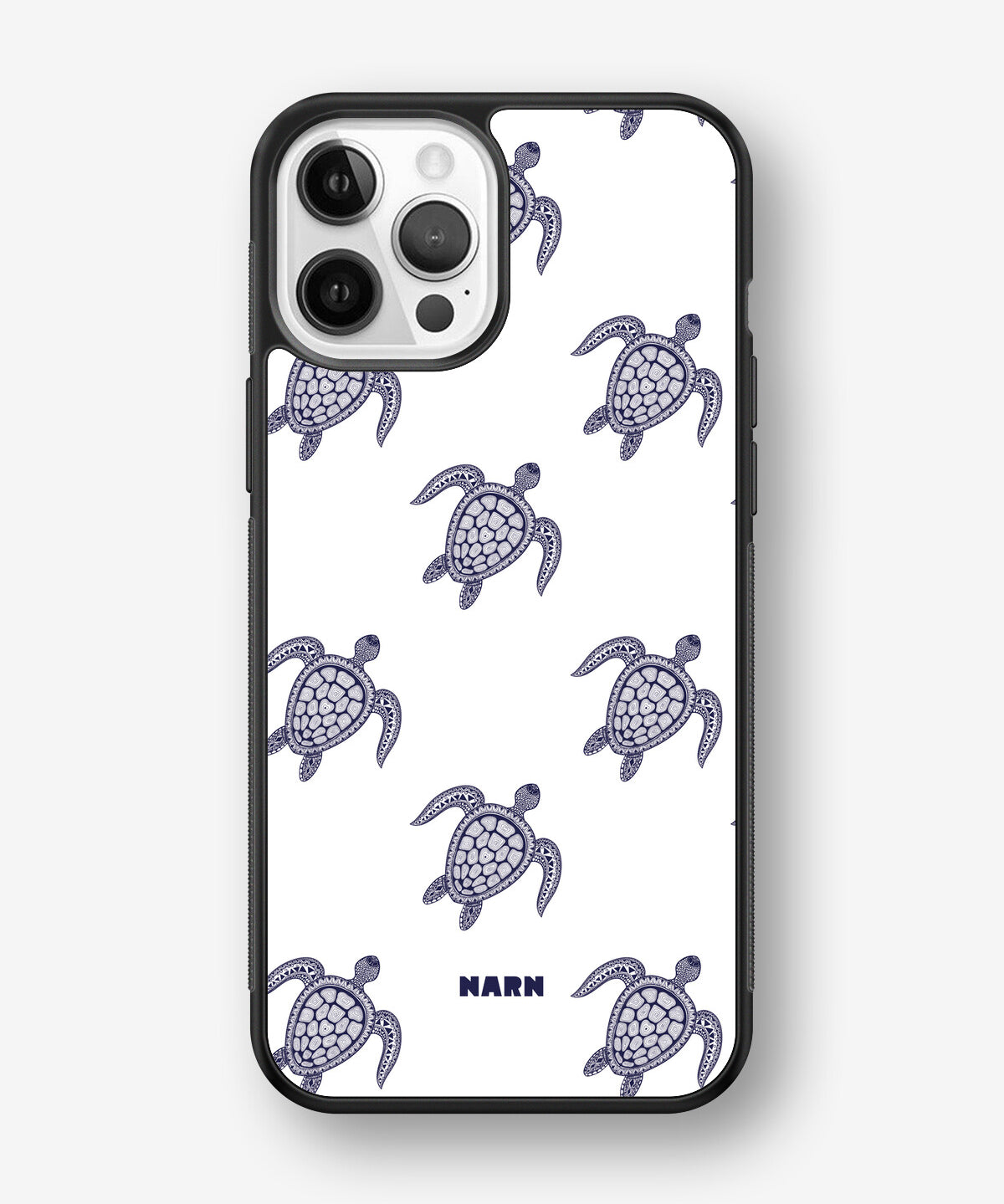 iPhone 12 / iPhone 12 Pro Hard Case – Blue Turtles - View 1