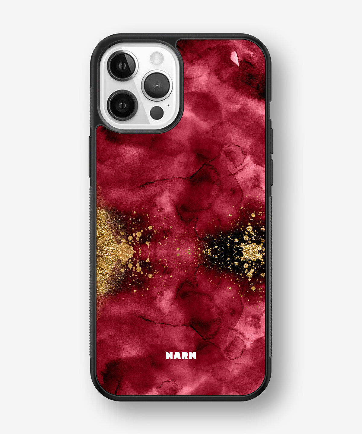 iPhone 12 / iPhone 12 Pro Hard Case – Burgendy Shimmer - View 1