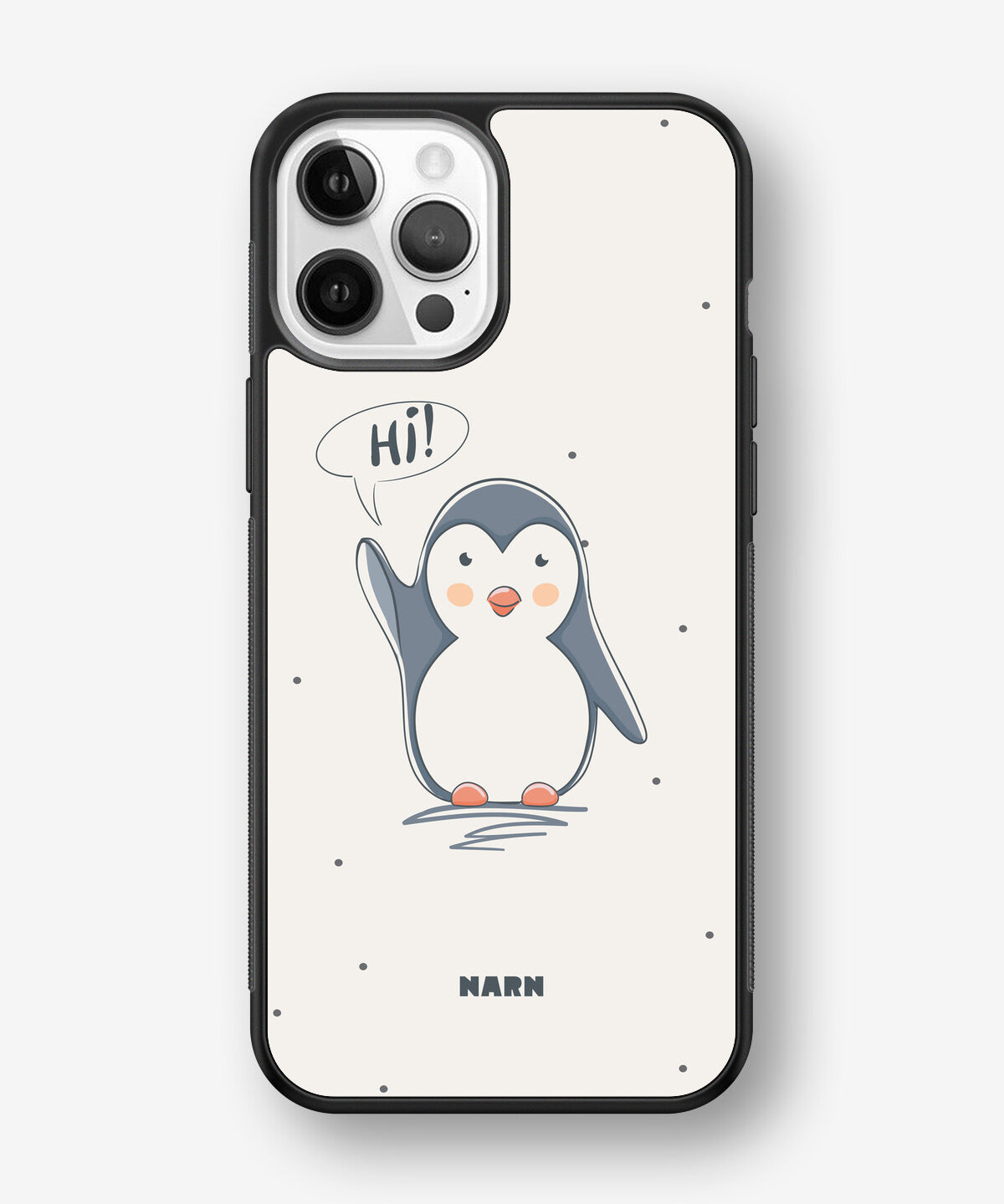 iPhone 12 / iPhone 12 Pro Hard Case – Cute Penguin - View 1