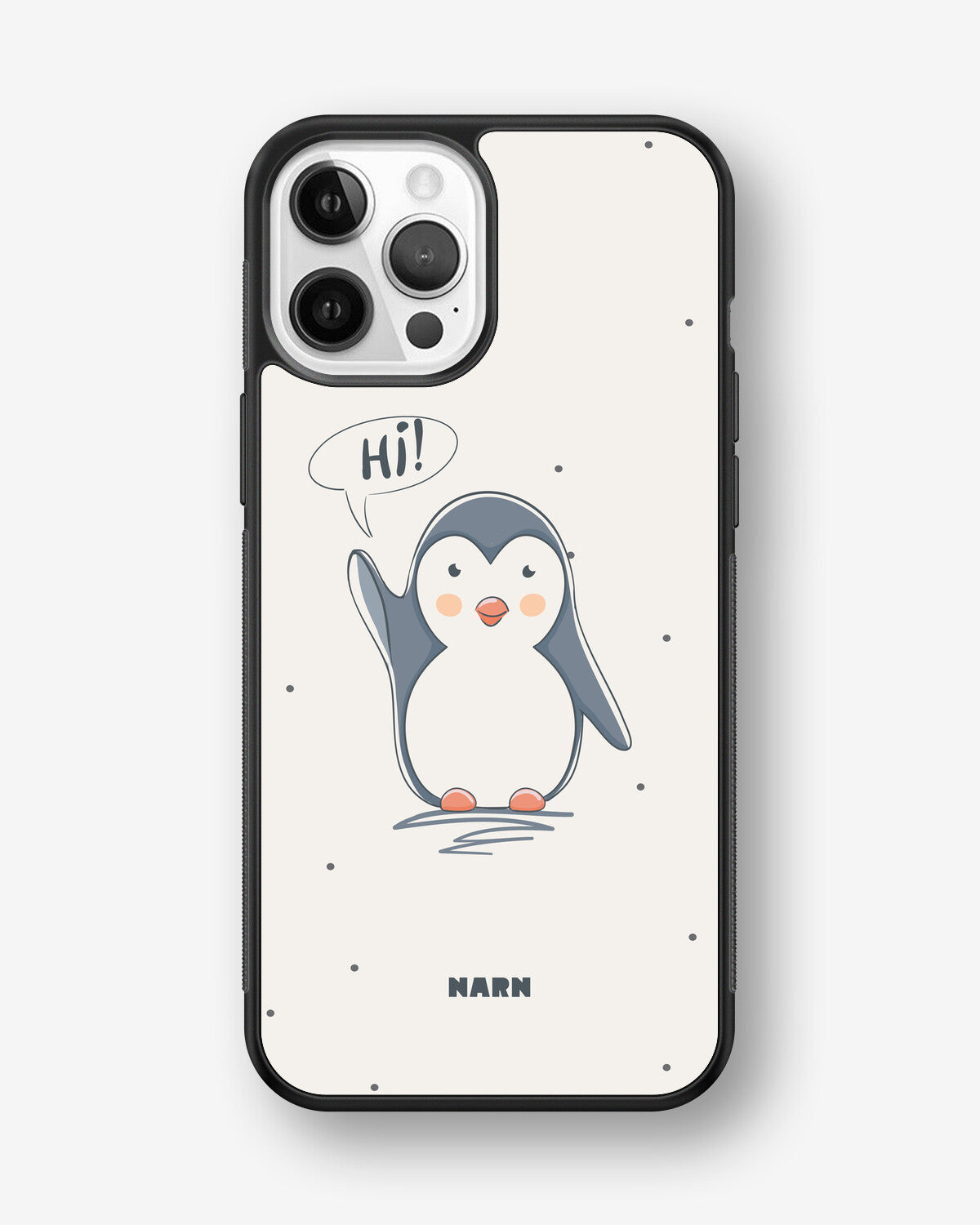 iPhone 12 / iPhone 12 Pro Hard Case – Cute Penguin - View 1