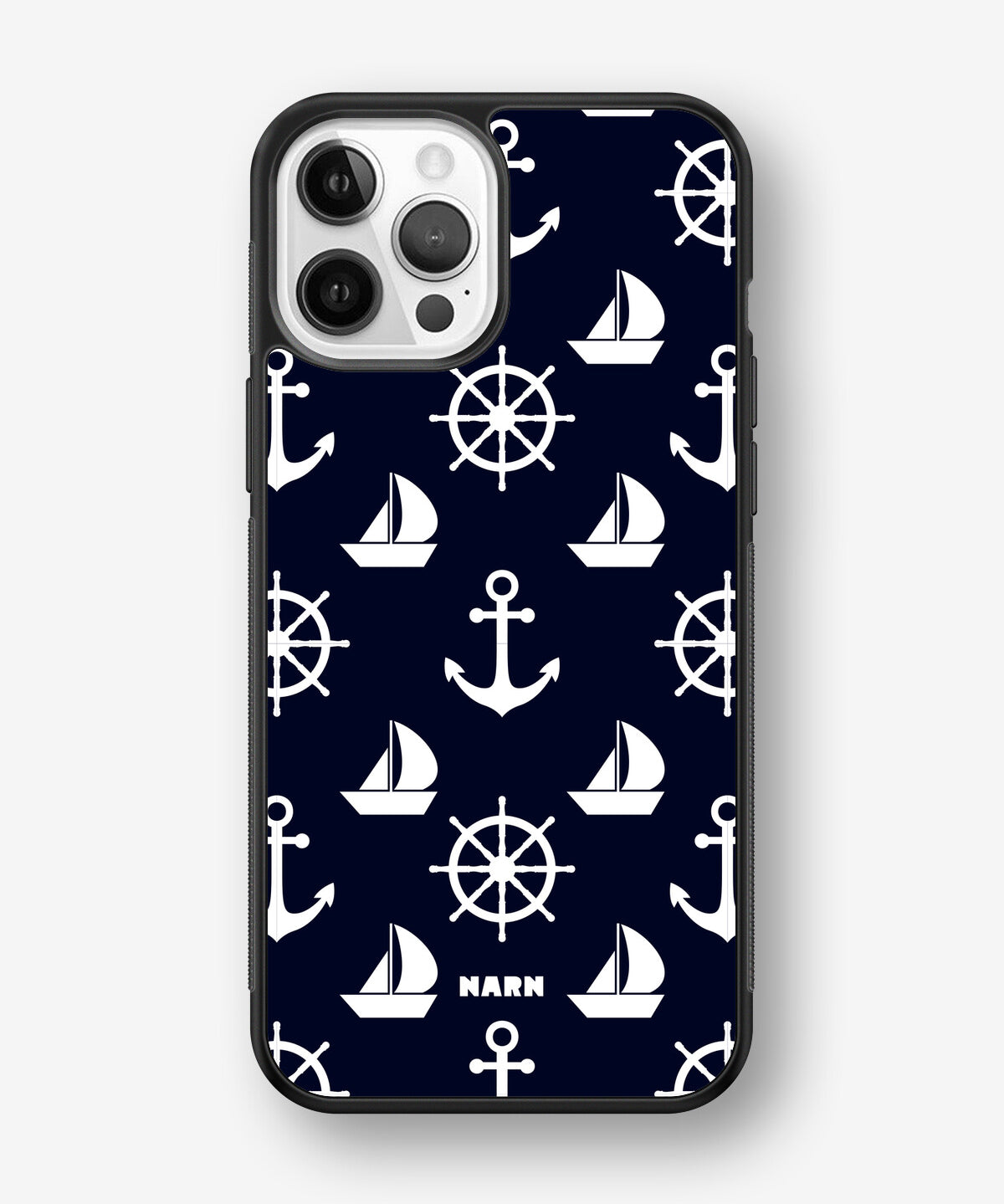 iPhone 12 / iPhone 12 Pro Hard Case – Deep Blue Voyage - View 1