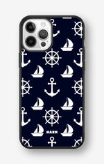 iPhone 12 / iPhone 12 Pro Hard Case – Deep Blue Voyage - View 1