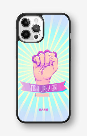 iPhone 12 / iPhone 12 Pro Hard Case – Fight Like A Girl - View 1