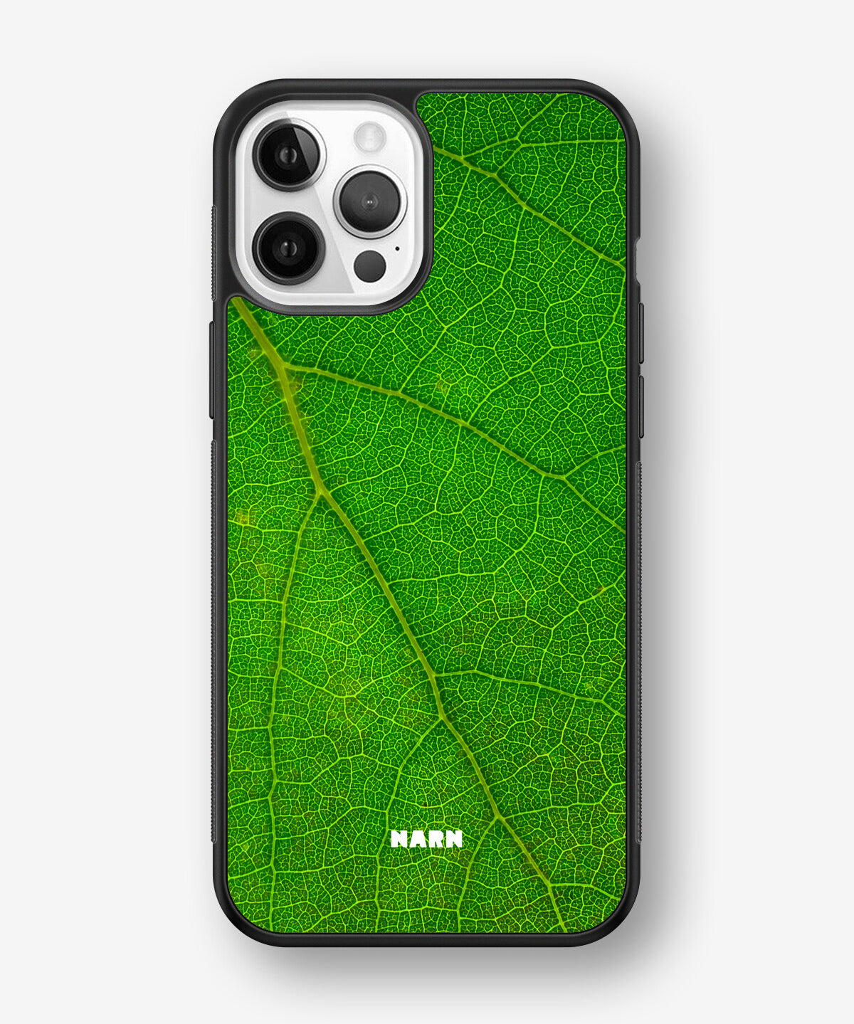iPhone 12 / iPhone 12 Pro Hard Case – Green Leafy - View 1