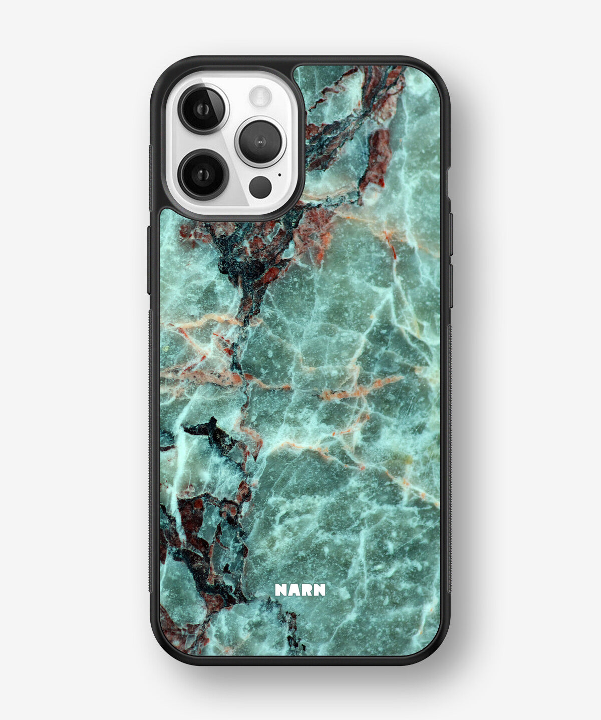 iPhone 12 / iPhone 12 Pro Hard Case – Green Marble - View 1