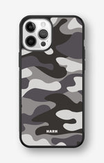 iPhone 12 / iPhone 12 Pro Hard Case – Grey Camo - View 1