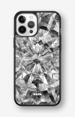 iPhone 12 / iPhone 12 Pro Hard Case – Grey Crystals - View 1