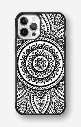 iPhone 12 / iPhone 12 Pro Hard Case – Henna Mandala - View 1