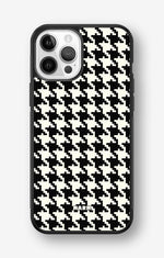 iPhone 12 / iPhone 12 Pro Hard Case – Houndstooth - View 1