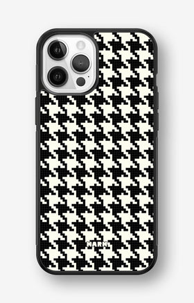 iPhone 12 / iPhone 12 Pro Hard Case – Houndstooth - View 1