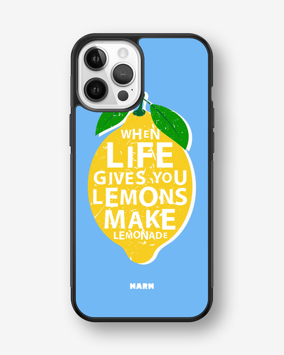 iPhone 12 / iPhone 12 Pro Hard Case – Lemon Quote - View 1