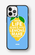 iPhone 12 / iPhone 12 Pro Hard Case – Lemon Quote - View 1
