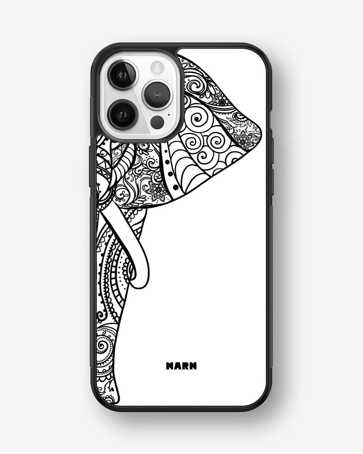 iPhone 12 / iPhone 12 Pro Hard Case – Mandala Elephant - View 1