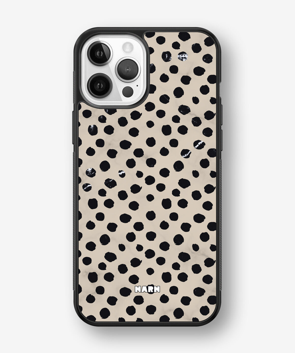 iPhone 12 / iPhone 12 Pro Hard Case – Marble Dots - View 1