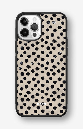 iPhone 12 / iPhone 12 Pro Hard Case – Marble Dots - View 1