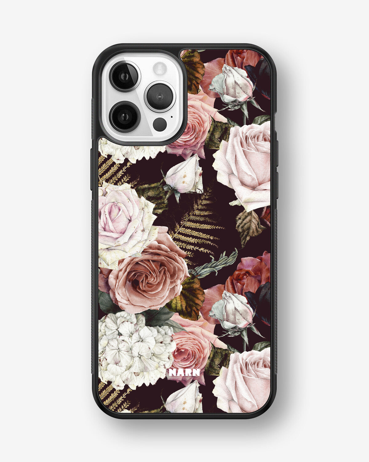 iPhone 12 / iPhone 12 Pro Hard Case – Midnight Roses - View 1