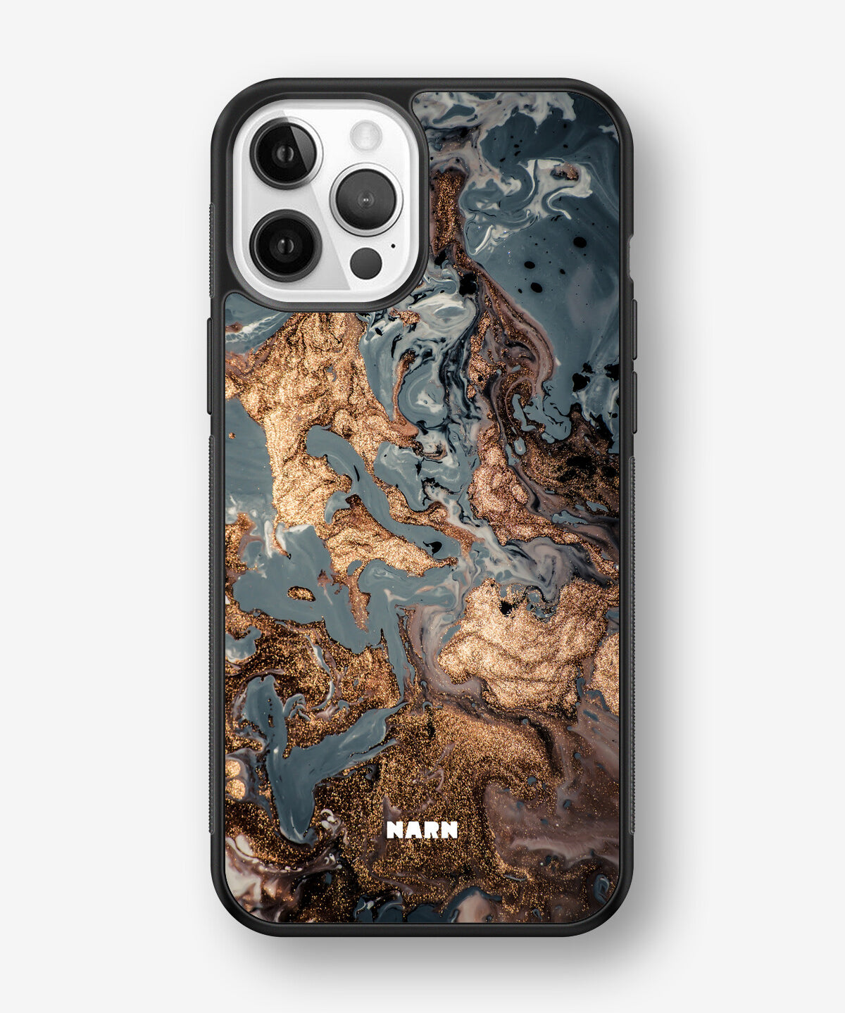 iPhone 12 / iPhone 12 Pro Hard Case – Molten Gold - View 1