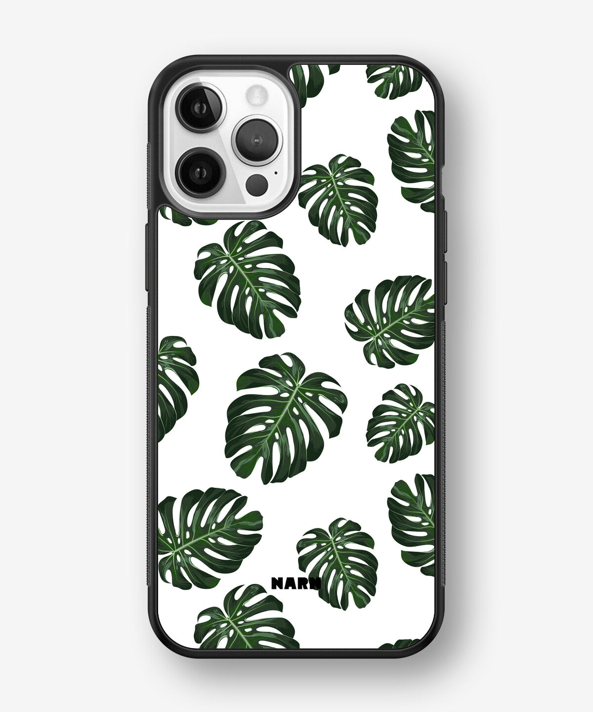 iPhone 12 / iPhone 12 Pro Hard Case – Monstera Pattern - View 1