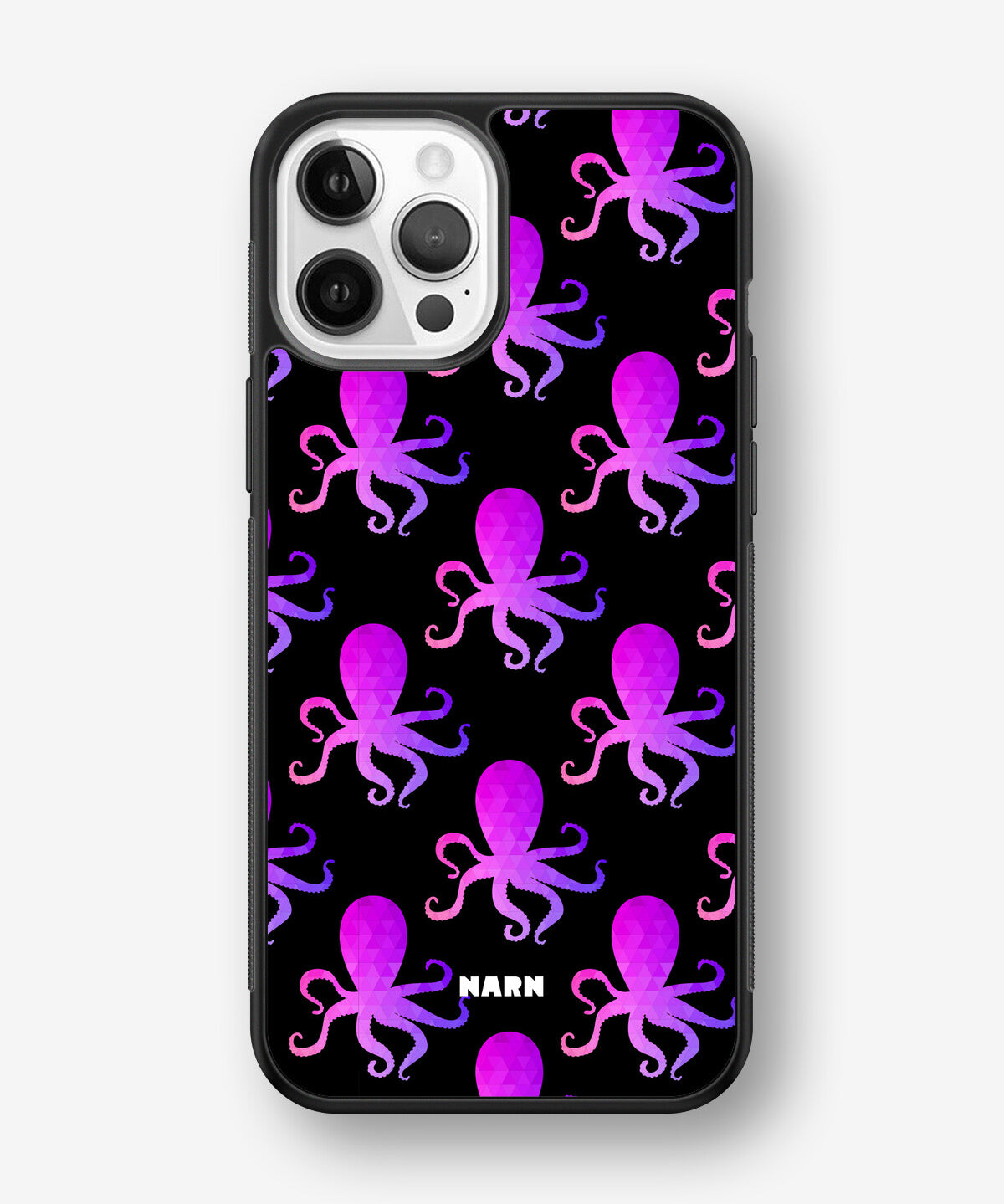 iPhone 12 / iPhone 12 Pro Hard Case – Octopus Pattern - View 1