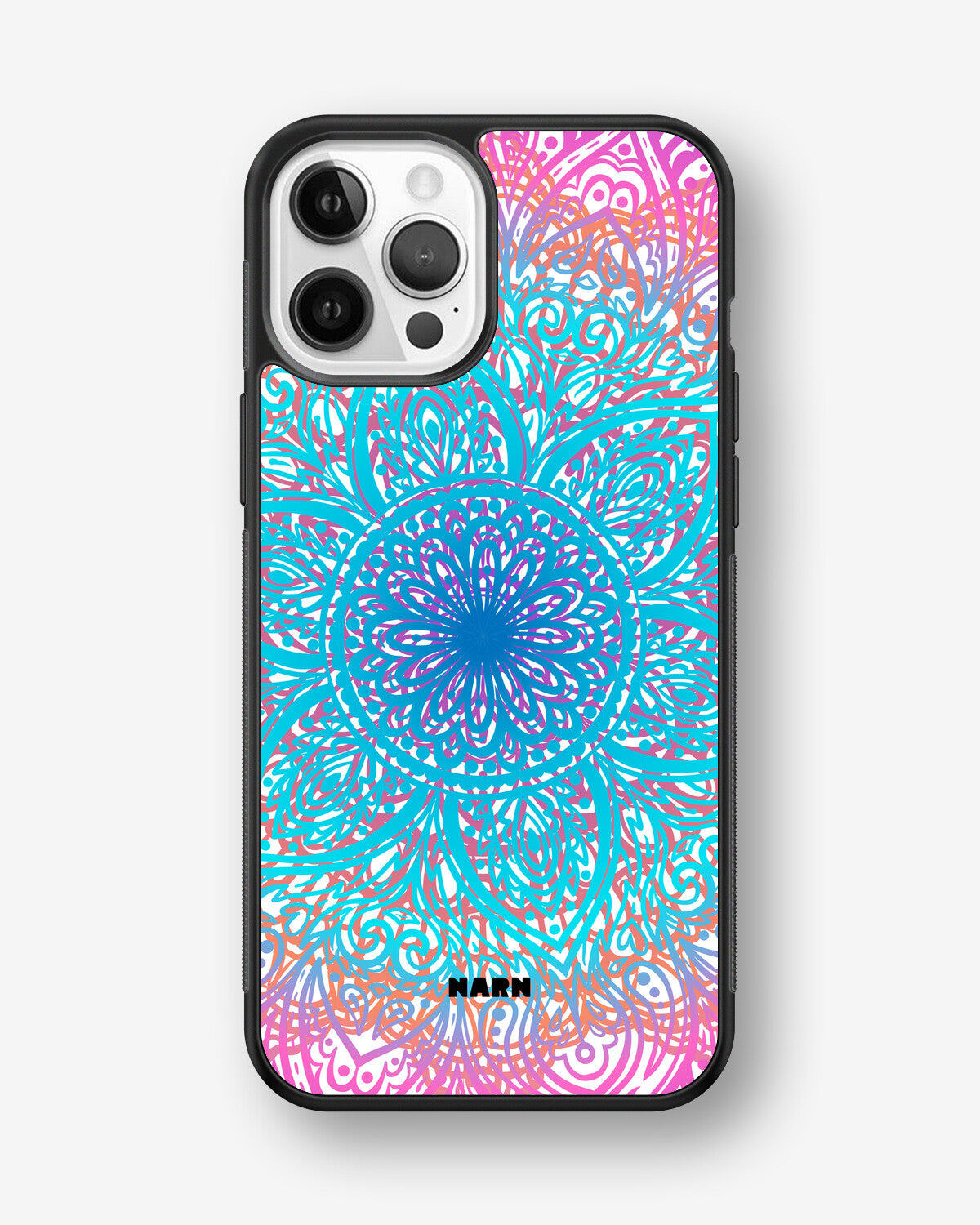 iPhone 12 / iPhone 12 Pro Hard Case – Pastel Mandala - View 1