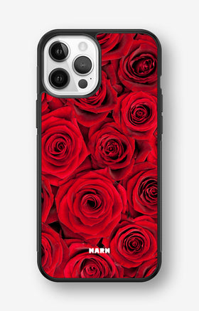 iPhone 12 / iPhone 12 Pro Hard Case – Red Roses - View 1