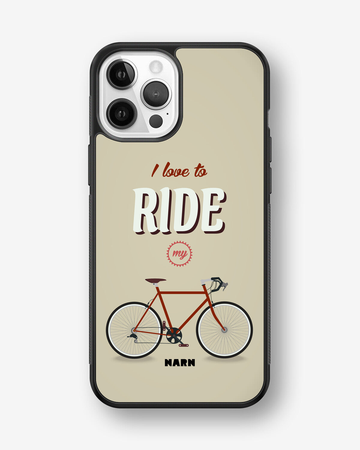 iPhone 12 / iPhone 12 Pro Hard Case – Ride My Bicycle - View 1