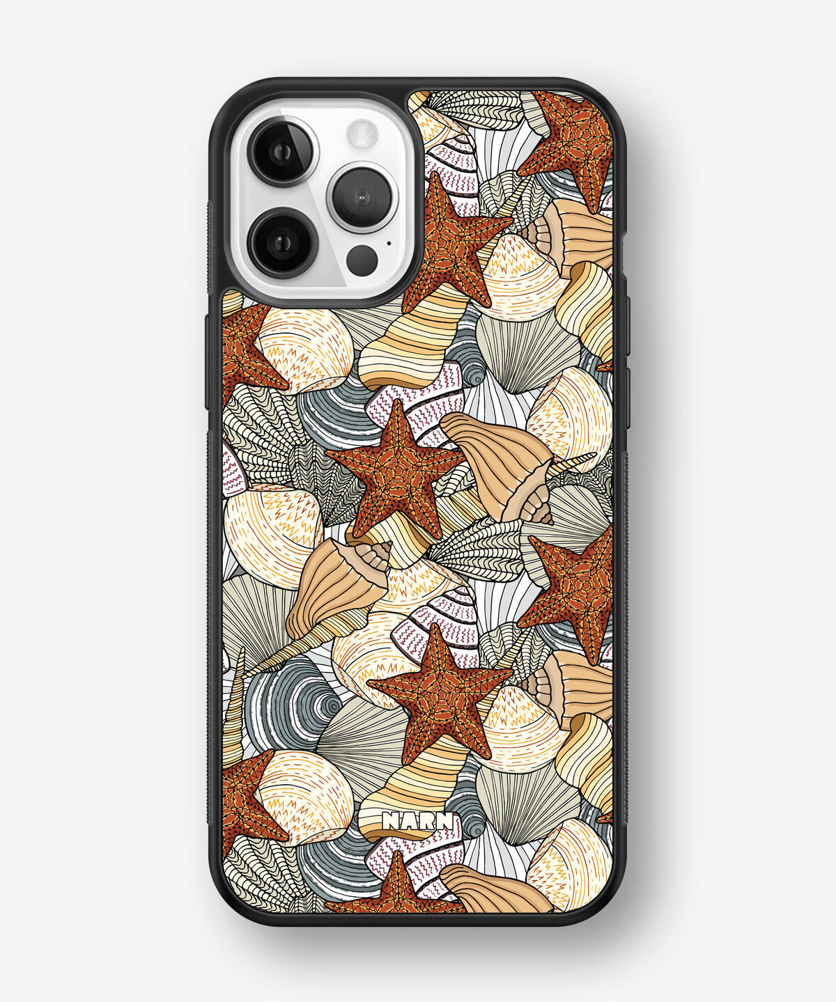 iPhone 12 / iPhone 12 Pro Hard Case – Sea Shells - View 1