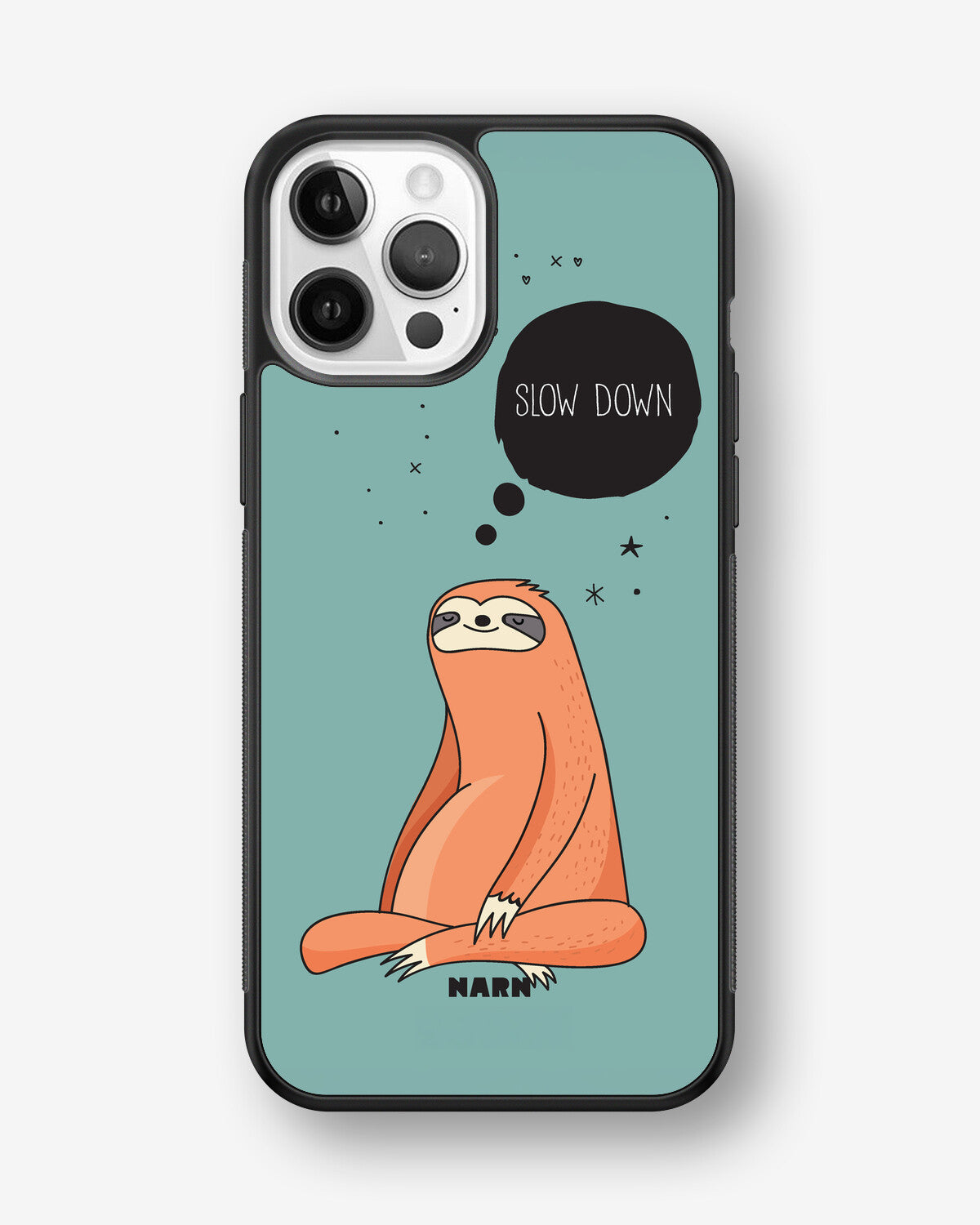 iPhone 12 / iPhone 12 Pro Hard Case – Slow Down Sloth - View 1