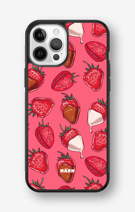 iPhone 12 / iPhone 12 Pro Hard Case – Strawberry Chocolate - View 1