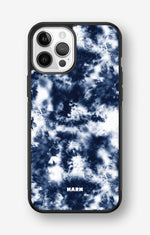 iPhone 12 / iPhone 12 Pro Hard Case – Tie Dye Blue - View 1