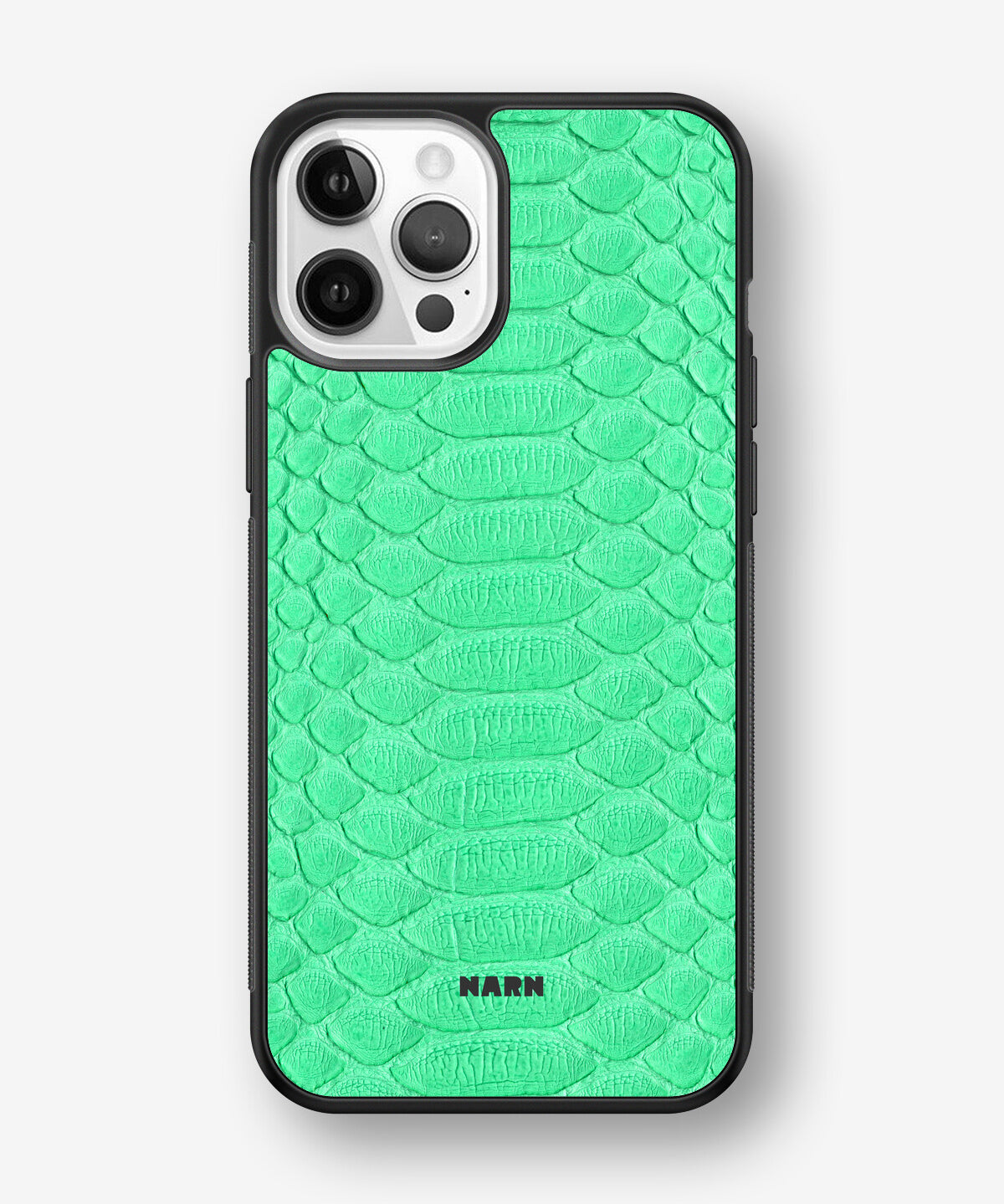 iPhone 12 / iPhone 12 Pro Hard Case – Turquoise Snake - View 1
