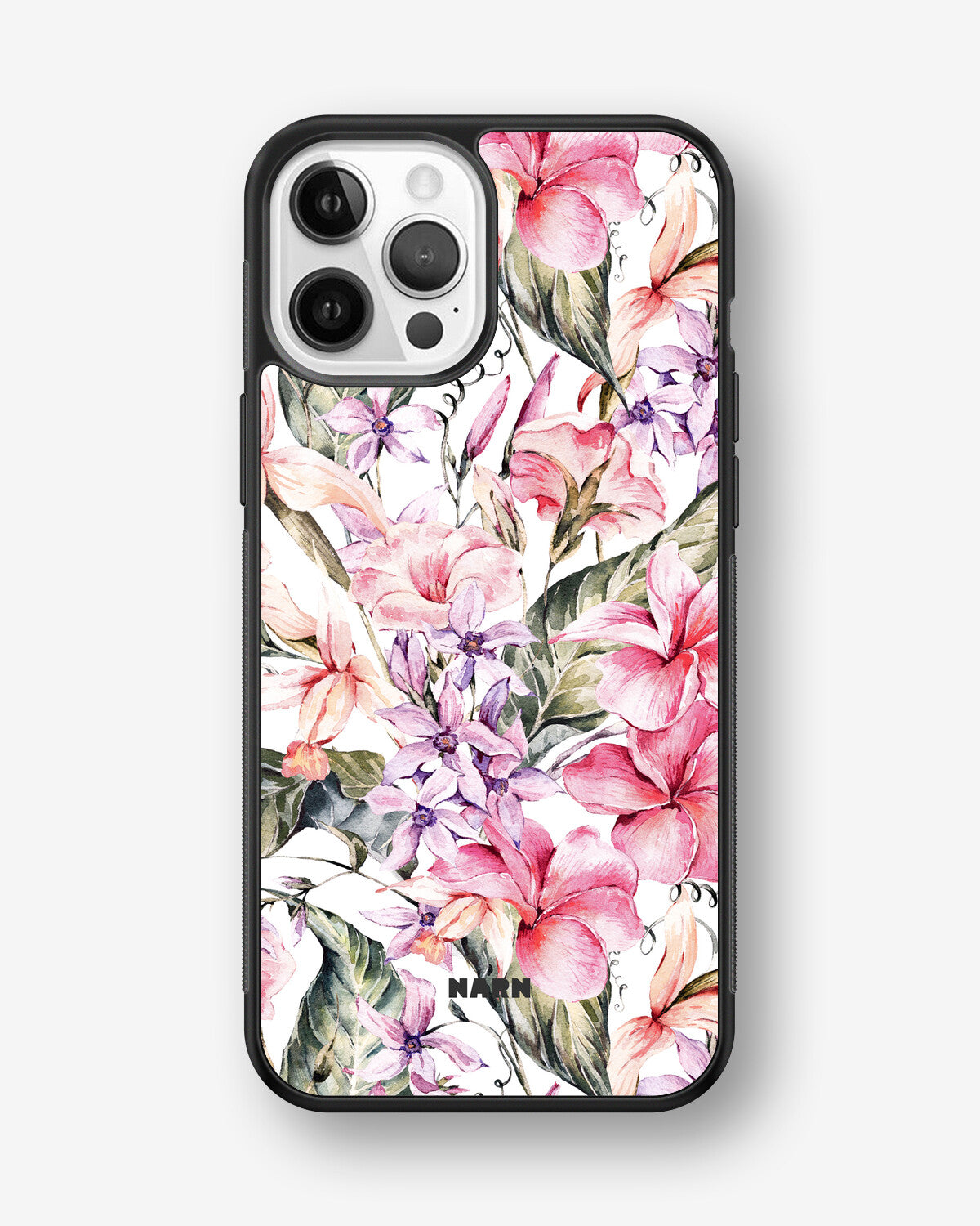 iPhone 12 / iPhone 12 Pro Hard Case – Watercolor Flowers - View 1
