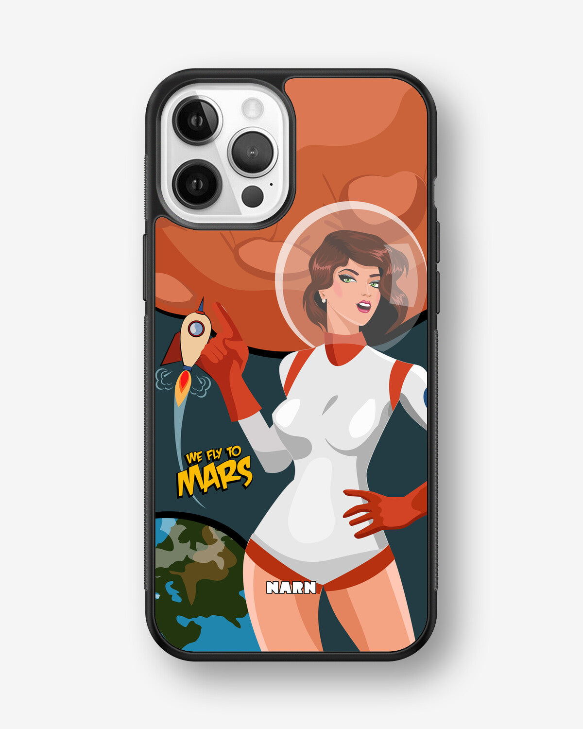 iPhone 12 / iPhone 12 Pro Hard Case – We Fly To Mars - View 1