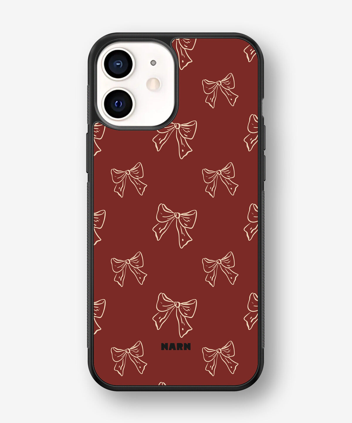 iPhone 12 Mini Hard Case – Cherry Bows - View 1