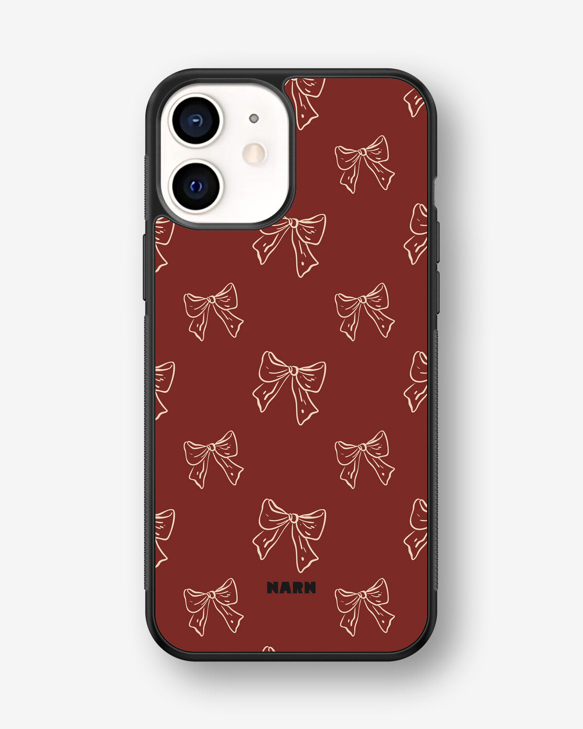iPhone 12 Mini Hard Case – Cherry Bows - View 1